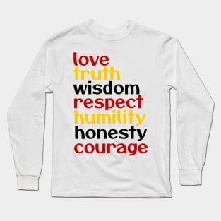 The Seven Teachings WAWEZHI CANADA Long Sleeve T-Shirt